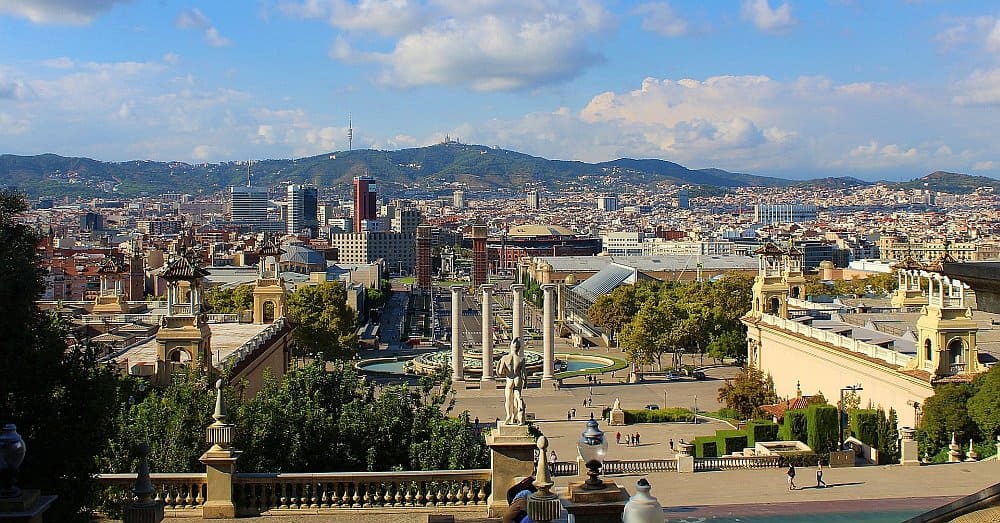 Barcelona vom Nationalpalast aus