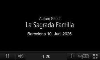 Youtube-Video, Sagrada Familia in Barcelona 2026